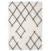 White Rectangle 4' x 6' Area Rug - Union Rustic Kemya Abstract Machine Made Power Loom Area Rug in Cream 72.0472 x 48.0315 x 1.7717 in black/ | Wayfair