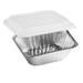 Nicole Fantini Disposable Extra Deep 9 x 13 Half Size Disposable Aluminum Pans w/ Dome Lids Aluminum in Gray | Wayfair NC00514-Domelids-10CT