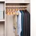 Rebrilliant Merell Wood Standard Hanger for Dress/Shirt/Sweater Wood in Brown | 9.5 H x 17.5 W x 2.3 D in | Wayfair