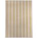 White 36 x 24 x 0.08 in Area Rug - COASTAL STRIPED GOLD Laundry Mat By East Urban Home Polyester | 36 H x 24 W x 0.08 D in | Wayfair