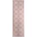 Pink/White 96 x 30 x 0.08 in Area Rug - FLORHAM TILE ROSE Laundry Mat By East Urban Home Polyester | 96 H x 30 W x 0.08 D in | Wayfair