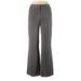 Rafaella Dress Pants - High Rise Flared Leg Boyfriend: Gray Bottoms - Women's Size Large