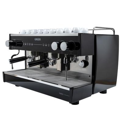 Gaggia VETRO2GSTD Semi Automatic Commercial Espresso Machine w/ (2) Groups, (2) Steam Valves, & (1) Hot Water Valve - 220v/1ph, Stainless Steel