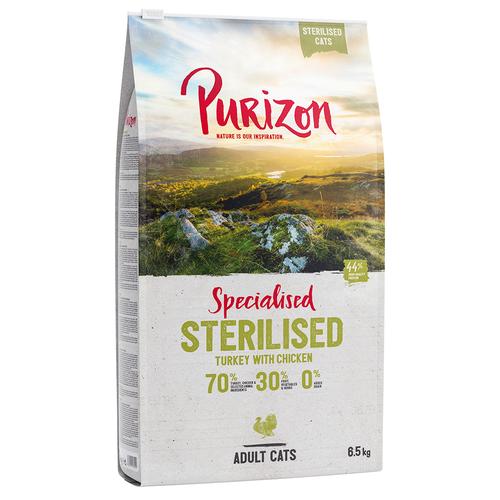 10 € Rabatt: 6,5 kg Purizon - Sterilised Truthahn & Huhn