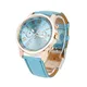 Top Brand Women Roman Numerals Faux Analog Quartz Watch Leather Strap Casual Digital Watch Ladies