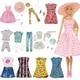 Mode Kleidung für Barbie Ken Puppen Kleidung Film Dress Up Jeans hose Set Prinzessin Röcke Bjd