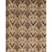 Ahgly Company Machine Washable Abstract Saddle Brown Area Rugs