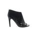 Aldo Heels: Black Solid Shoes - Women's Size 9 - Peep Toe