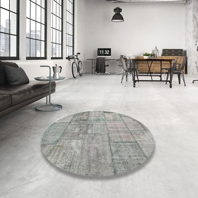 Ahgly Company Machine Washable Contemporary Sage Green Area Rugs