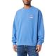 Wrangler Herren Logo Crew Sweatshirt, Federal Blue, L EU