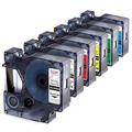 Anycolor 6-Pack Compatible Dymo D1 Label Tape 1/2 Replacement for DYMO Label Maker Refills D1 45013 45010 45016 45017 45018 45019 Label Cartridge Use for DYMO LabelManager 160 280 PnP 360D 2