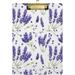 Hyjoy Purple Lavender Clipboard Acrylic Standard A4 Letter Size Clip Board with Low Profile Clip for Office Classroom Doctor Nurse and Teacher