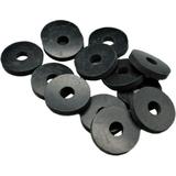 Black Rubber Washer 1 1/4 OD X 3/8 ID X 1/8 Thickness - Oil Resistant NBR Rubber Washers Flat Rubber Washers Round Rubber Washers Rubber Flat Washers (12)