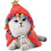 Pet Christmas Costume Puppy Xmas Cloak with Star and s Cat Santa Cape with Santa Hat Party Cosplay Dress for Cats and Small to Medium Sized Dog