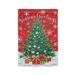 Evergreen Garden Flag Seasons Greeting Trees Suede Double Sided Indoor Outdoor Decor 18 x 12.5
