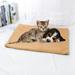 KYAIGUO Cat Bed Dog Bed Winter Warm Lamb s Wool Self Warming Cat Bed with Non-slip Bottom Cozy Thermal Cat and Dog Warming Bed Mat for Small Dogs