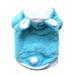 CICRKHB Dog Clothes Cotton Costume for Halloween Pet Clothes Halloween Costume Autumn and Winter Thicken Double Layer Cotton Wool Transformation Suit Rabbit Suit Pet Supplies Sky Blue