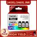 245XL 246XL Ink Cartridge High Yield - Replacement for Canon 245 PIXMA MX490 MX492 MG2522 Printers 3-Pack (1 Black + 2 Tri-Color)