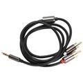 Eatbuy 3.5mm to RCA Stereo Audio Cable Adapter 3.5mm Male to 2 RCA Male Audio Adapter Cable Y Splitter Aux Cord Line (Black)