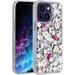 Compatible with iPhone 13 Bling Case Luxury Glitter Rhinestone Diamond Crystal Sparkle Shiny Rose Flower Pearl Floral Soft Bumper Protective Case Cover for Women Girls