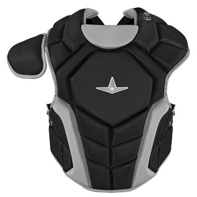 All Star Top Star NOCSAE Certified Baseball Catcher's Chest Protector - Ages 12-16 Black