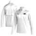 Men's adidas White Southern Miss Golden Eagles Sideline Quarter-Zip Pullover Top