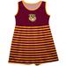 Girls Infant Vive La Fete Maroon Minnesota Golden Gophers Striped Tank Top Dress