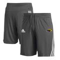 Men's adidas Gray Southern Miss Golden Eagles Three-Stripe Knit Shorts