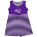 Girls Toddler Vive La Fete Purple Abilene Christian University Wildcats Striped Tank Top Dress