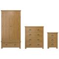 Habitat Kent 3 Piece 2 Door Wardrobe Set - Oak