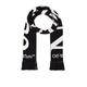 OFF-WHITE No Offence Reversible Knit Scarf in Black.