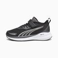 PUMA Kruz Kids' Sneakers, Black/White/Dark Coal, size 2