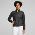 PUMA Frost Women's Golf Quilted Jacket, Black/Slate Sky, size X Small