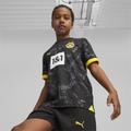 PUMA Borussia Dortmund 23/24 Youth Away Jersey, Black/Cyber Yellow, size 11-12 Youth