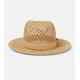 Valentino VLogo leather-trimmed straw hat