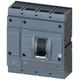 Siemens, SENTRON MCCB Molded Case Circuit Breaker 4P 1kA, Breaking Capacity 110 kA, DIN Rail Mount