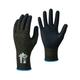 Showa S-TEX 581 Black Kevlar Cut Resistant Work Gloves, Size 8, Large, Nitrile Foam Coating