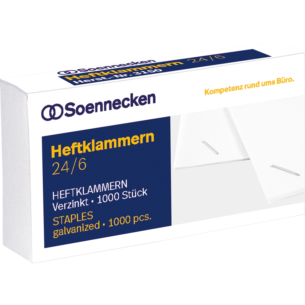 Soennecken 3151 Heftklammern 24/6 verzinkt 1.000 St./Pack. Image