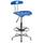 Flash Furniture Chrome Low Back Drafting Stool With Tractor Seat, Vibrant Bright Blue (LF215BRIBLU)