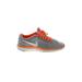 Nike Sneakers: Gray Print Shoes - Women's Size 7 - Almond Toe