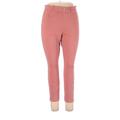 Uniqlo Jeggings - High Rise: Pink Bottoms - Women's Size 2X-Large - Light Wash