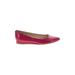 Nine West Flats: Burgundy Print Shoes - Women's Size 9 - Pointed Toe