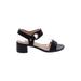 Topshop Sandals: Black Solid Shoes - Women's Size 6 - Open Toe