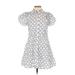 ALEXIS for Target Casual Dress - Mini Collared Short sleeves: White Dresses - Women's Size X-Small