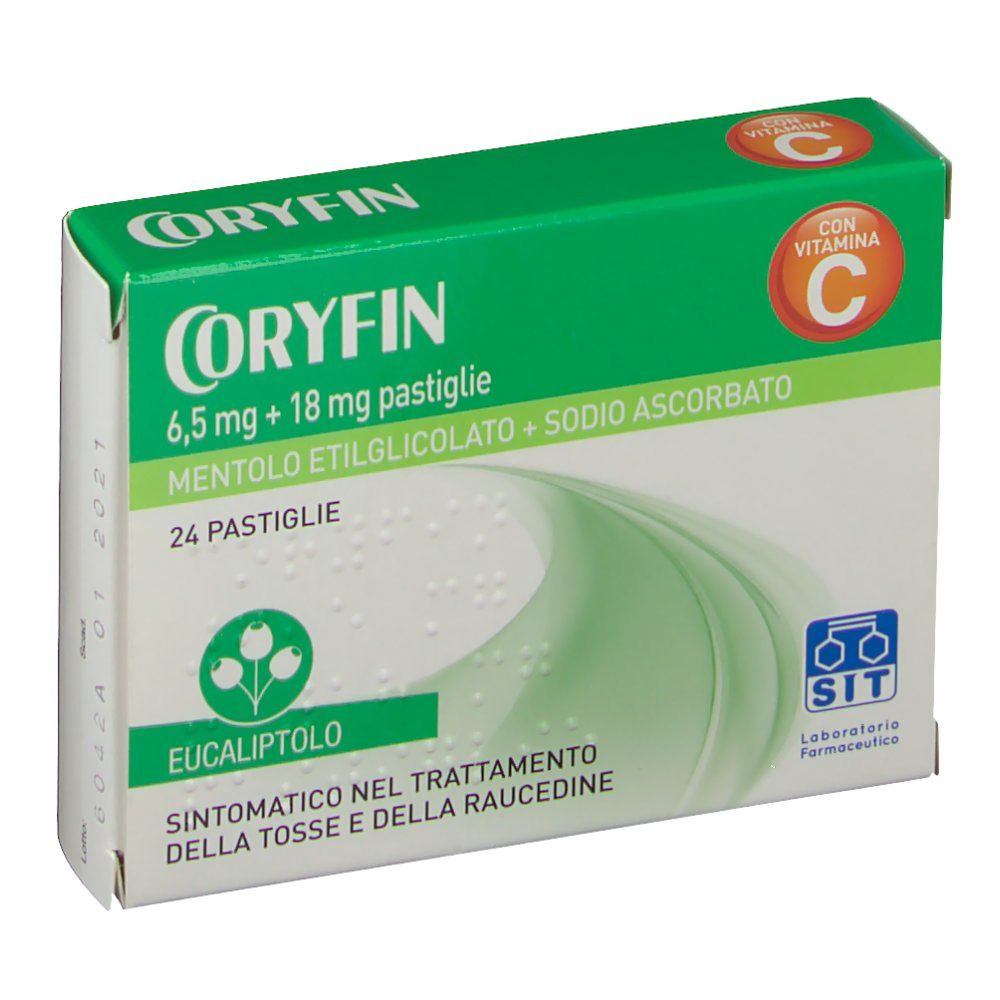 CORYFIN C 6,5 mg + 18 Pastiglie 24 pz Caramelle