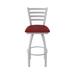 Holland Bar Stool Jackie Swivel Stool Upholstered/Metal in Red/Gray/Black | Bar Stool (30" Seat Height) | Wayfair 41030AN016