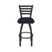 Holland Bar Stool Jackie Swivel Stool Upholstered/Metal in Blue/Black | Counter Stool (25" Seat Height) | Wayfair 41025BW002