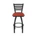 Holland Bar Stool Jackie Swivel Stool Upholstered/Metal in Red/Blue/Black | Bar Stool (30" Seat Height) | Wayfair 41030BW021