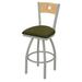 Holland Bar Stool 830 Voltaire Swivel Bar & Counter Stool Upholstered/Metal in Black/Blue/Brown | Bar Stool (30" Seat Height) | Wayfair