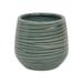 Wrought Studio™ Grazielli Handmade Ceramic Pot Planter Ceramic in Green | 6.5 H x 6 W x 6 D in | Wayfair CD37AFCB9773453DB475F8E907E2163F